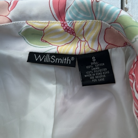 Willi Smith Spring Floral Trench Coat NWOT - Picture 4 of 6